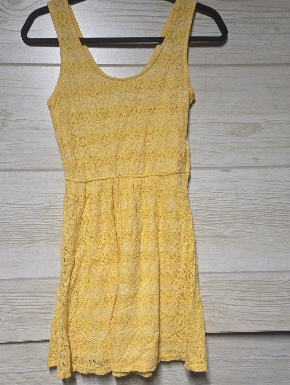 Mossimo Supply Co. Yellow Lace Midi Dress